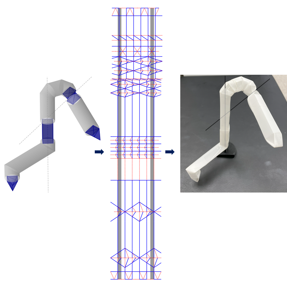 Kinegami: Open-source Software for Creating Kinematic Chains from Tubular Origami 