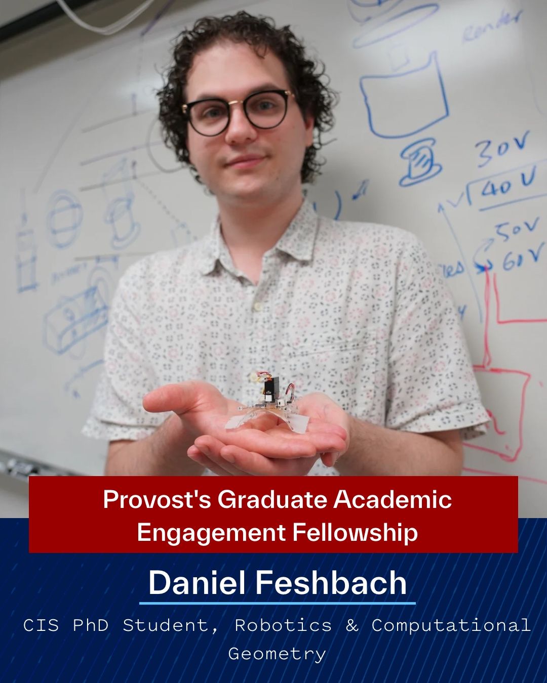Penn CIS Instagram post about the Provost's Graduate Academic Engagement Fellowship